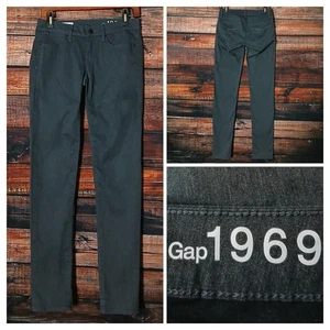 Pantalones GAP 1969 talla 2 26 siempre ajustados tiro bajo gris elástico 2011 - Imagen 1 de 11