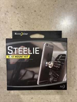 Nite Ize Steelie Vent Mount Kit For Mobile Phones Adjustable Angle Black New - Image 1 of 4
