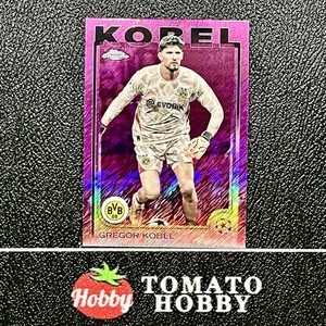 TOPPS CHROME UEFA 2024-25 GREGOR KOBEL PURPLE SHIMMER REFRACTOR BAYERN - Picture 1 of 2