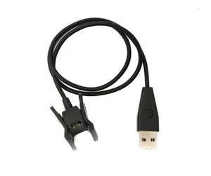 SYSTEM-S USB 2.0 Cable 50 CM Charging Cable for Fitbit Alta HR Smartwach Black - Zdjęcie 1 z 4