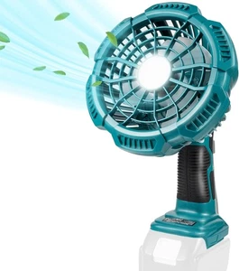 Portable Table Fan 3-Speed Small Personal Fan for Makita 18V Battery /LED Light - Picture 1 of 7