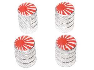 Japanese Flag - Rising Sun Valve Stem Caps - Aluminum - Picture 1 of 1