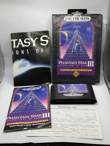 Phantasy Star III: Generations of Doom (Sega Genesis, 1991) CIB *TESTED - Picture 1 of 4