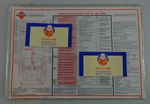 Gasoline Lubrication Chart for Mercedes-Benz 190 Sl R121 from Year 1956 Stand - Picture 1 of 1