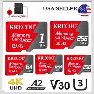 Micro SD 64GB 128GB 256GB 1TB Memory Card Class 10 for Phone Camera Drone Lot - Picture 1 of 19