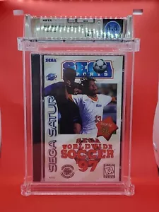 World wide soccer 97 Sega Saturn NTSC Sealed 8.5 A+ WATA Graded - Picture 1 of 2