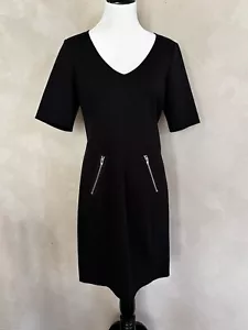 Abito Rebecca Taylor tinta unita nero karitè taglia 10 - Foto 1 di 7