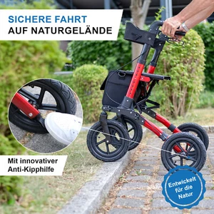 Lösch Reha Rollator TABAS Mobility AIR Rot