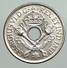 1938 PAPUA NEW GUINEA British UK KING GEORGE VI Old Silver Shilling Coin i91954