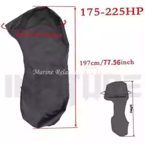 175-225HP / 250-350HP Motor Engine Boat Cover UV Waterproof Yacht Half Outboard - Imagen 1 de 10