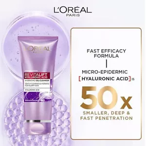 L'Oreal Paris Revitalift Gel Cleanser, Gentle Cleansing and Hydration, 100 ml - Picture 1 of 5