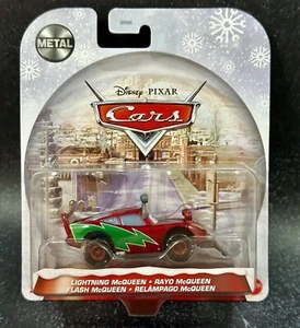 SHIPS FREE! Disney Pixar CARS Holiday Christmas SNOWPLOW 4X4 Lightning McQueen - Picture 1 of 5