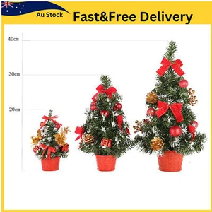 Mini Tabletop Christmas Tree Decoration - Fire-Resistant PVC Material - Picture 1 of 7