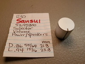 📈SANSUI 53195800 SELECTOR VOLUME POWER SPEAKERS R-30 R-50 R-70 STEREO RECEIVER - Picture 1 of 4