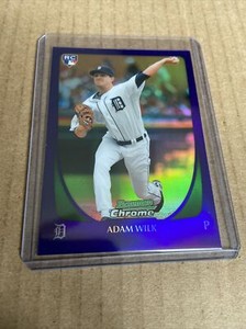 2011 Bowman Chrome PURPLE REFRACTOR Adam Wilk RC #98 Tigers Baseball Card (l)
