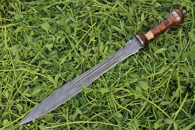 ROMAN GLADIUS HISTORICAL CUSTOM MADE DAMASCUS STEEL BLADE, DAGGER WARRIOR SWORDS - Image 1 of 4