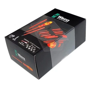 Wera Universal 2 18Pc 1000V VDE Insulated Bit Holder Screwdriver Set 05347107001 - Picture 1 of 13