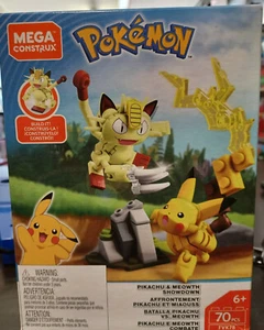 Mega Construx Pokemon Battle Set [ Pikachu vs Meowth Showdown ] NEW - Picture 1 of 1