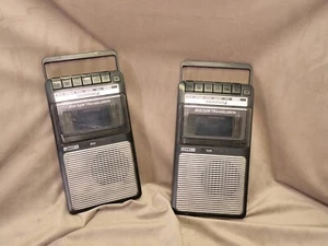 Panasonic RQ-2102 230V or R14 Batteries     Portable Cassette Recorder  LOT:2pcs - Picture 1 of 17