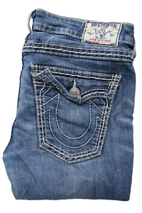 True Religion Damen Jeans Skinny Fit W30 L34 Mittelblau Stretch Denim LEVH273 - Bild 1 von 11