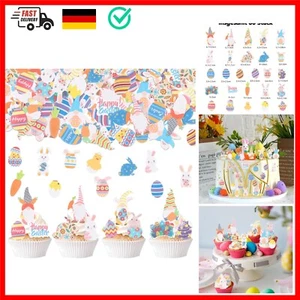 80 Stück Osterhase Essbare Tortendeko, Osterdeko Deko Kuchen Essbar, Tortende... - Bild 1 von 9