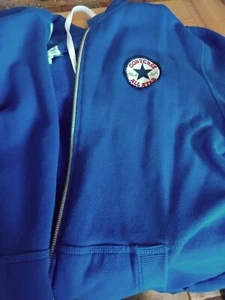 converse all stars sudadera con capucha cremallera completa azul real talla xl - Imagen 1 de 9