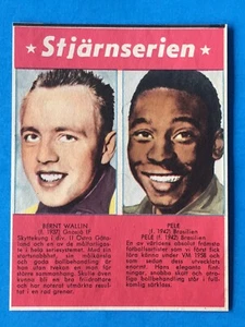 1964 STJARNSERIEN BERNT WALLIN #34 PELE EDSON ARANTES UNCUT PANEL NM-MT SELTEN RC - Bild 1 von 4