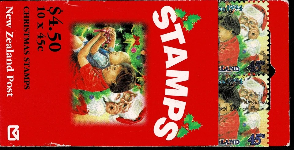 NEW ZEALAND - 1994 CHRISTMAS BOOKLET - Sc#SB 70A - CTO - NZ 79 - Image 1 of 1