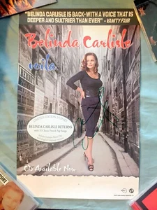 Belinda Carlisle SIGNED autographed Viola official promo poster Go-go's French - Picture 1 of 3