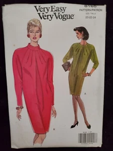 Vogue 8165 Very Easy Very Vogue womans dress Sz 20,22,24 Uncut Sewing Pattern - Picture 1 of 2