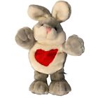 Vintage RG Barry Corp Bunny Rabbit Heart Plush Hot Cold Therapy Packs 16&quot;