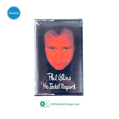 Phil Collins - No Jacket Required Cassette Tape (1985) US 1st SEALED - Image 1 of 4