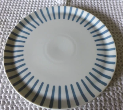 MELITTA ZÜRICH Streifen BLAU Kuchenteller 19,5cm 5-19 TOP/12 da/Frühstücksteller - Bild 1 von 2