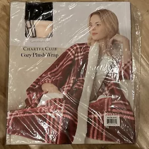 Charter Club Cozy Plush Wrap Pattern Paris Brand New In Box - Picture 1 of 3