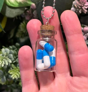 Unique THE HANGOVER BAUBLE miniature PILL BOTTLE decoration HANDMADE car XMAS - Picture 1 of 2