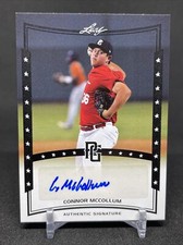 2014 Leaf Perfect Game Auto Black A-CMC Connor McCollum Colorado Christian Univ.