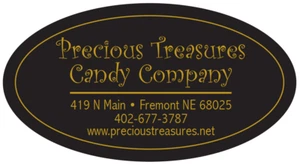 Etiquetas ovaladas impresas, 2000 pegatinas comerciales personalizadas rollos de 1 tinta color 3" x 1-5/8" - Imagen 1 de 5