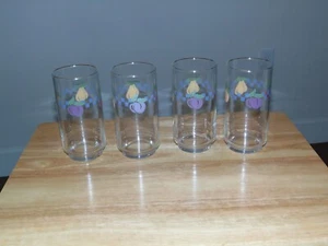 JUEGO DE CUATRO VASOS REFRIGERADORES VINTAGE PFALTZGRAFF RAYUELA 14 ONZAS - Imagen 1 de 4
