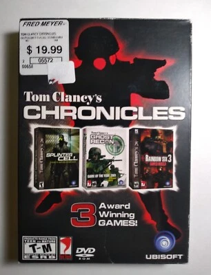 Tom Clancy Chronicles 3 Award Winning Games (PC 2002 3 Discs) BRAND NEW SEALED! - Image 1 of 4