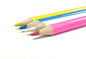 Dressmaking Chalk Pencils Quilting Tailors Sewing Fabrics Webbing In 4 Colours - Picture 1 of 37