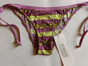 Mutanda Costume Mare Donna Taglia XL marca IMPETUS a righe giallo/viola - Foto 1 di 2