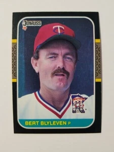 BERT BLYLEVEN 1987 DONRUSS BASEBALL CARD #71 MINNESOTA TWINS - Picture 1 of 2