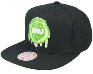 Mitchell & Ness : Houston Rockets Slime Drip Black/Neon Green - Imagen 1 de 3