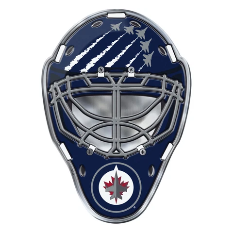 NHL - Winnipeg Jets Embossed Helmet Emblem Cover