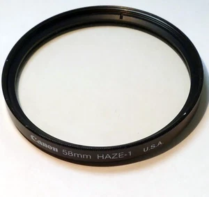 Canon UV HAZE-1 58mm Lens Filter for 18-55mm EF-S IS - Genuine OEM - Picture 1 of 9