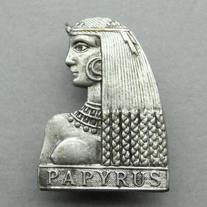 French, Antique Brooch. Egypt, Egyptian, Papyrus. Nude Woman, Female. Jewelry - Picture 1 of 6
