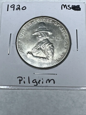 1920 Pilgrim US Commemorative Half Dollar MS Condition Nice Cover