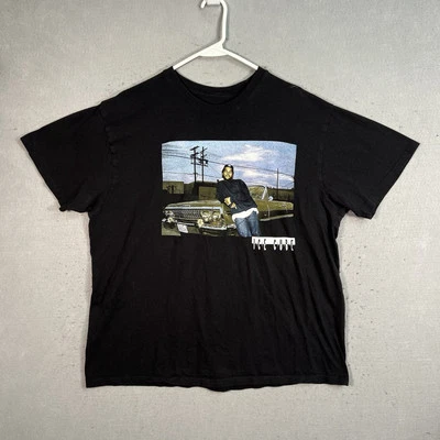 Ice Cube Impala Lowrider Rap Tee T Shirt Adult 2XL XXL Black Rapper Mens - Image 1 of 4