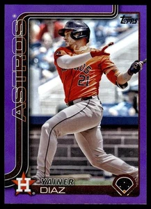 Serie 1 Topps 2025 Yainer Diaz lámina púrpura/250 #299 Houston Astros - Imagen 1 de 2