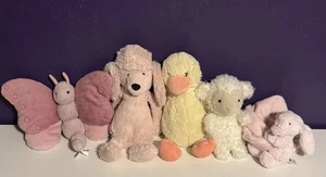 Jellycat London Plüsch große Menge 5 Bashfuls Lamm Welpe Hund Rentner selten - Bild 1 von 4